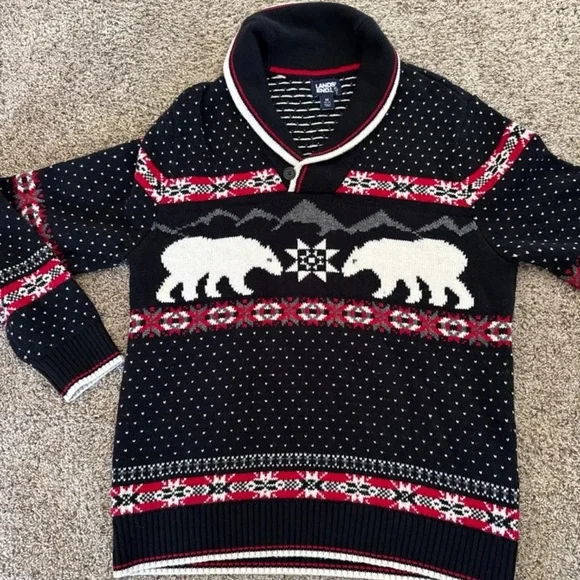 Lands' End Sweater Fair Isle Polar Bear Wool Blend
Men’s Medium/ Women’s L/XL - Picture 11 of 12
